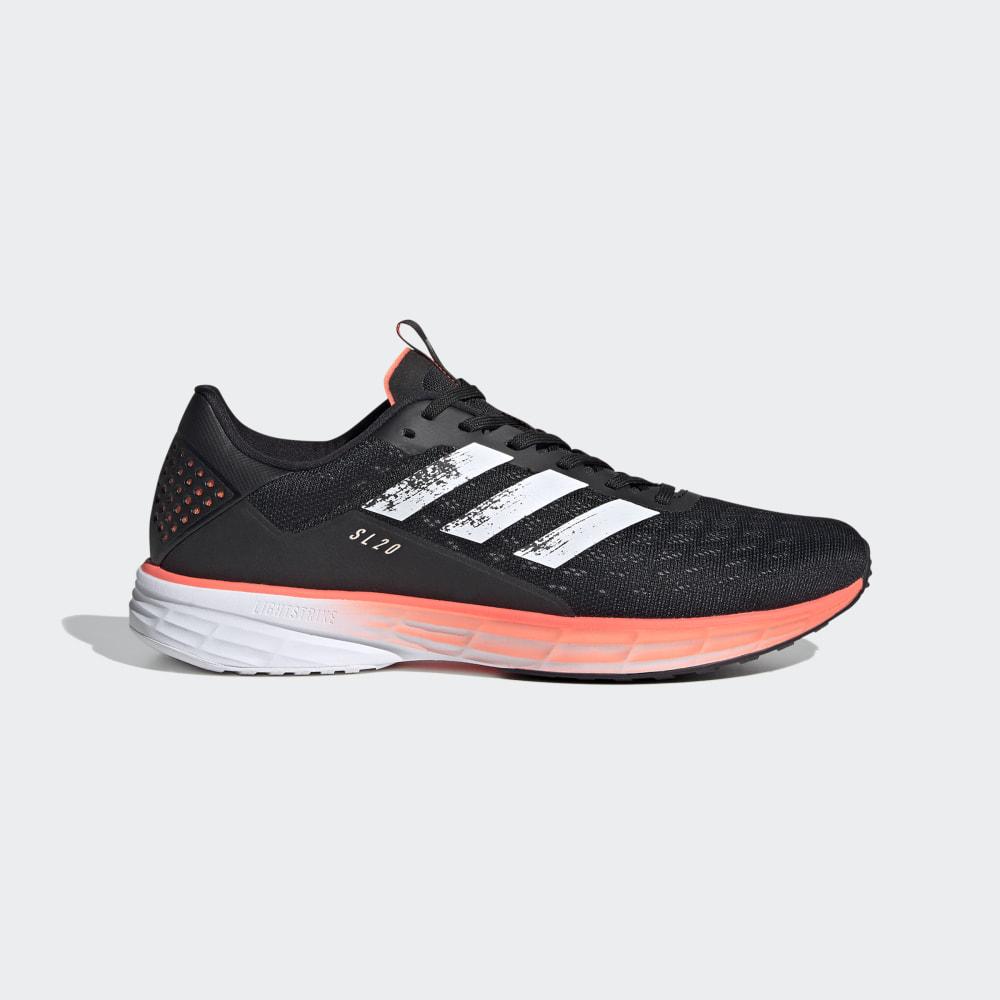 Adidasi Alergare Adidas SL20 Barbati Romania - Negrii/Albi/Corai EG1144
